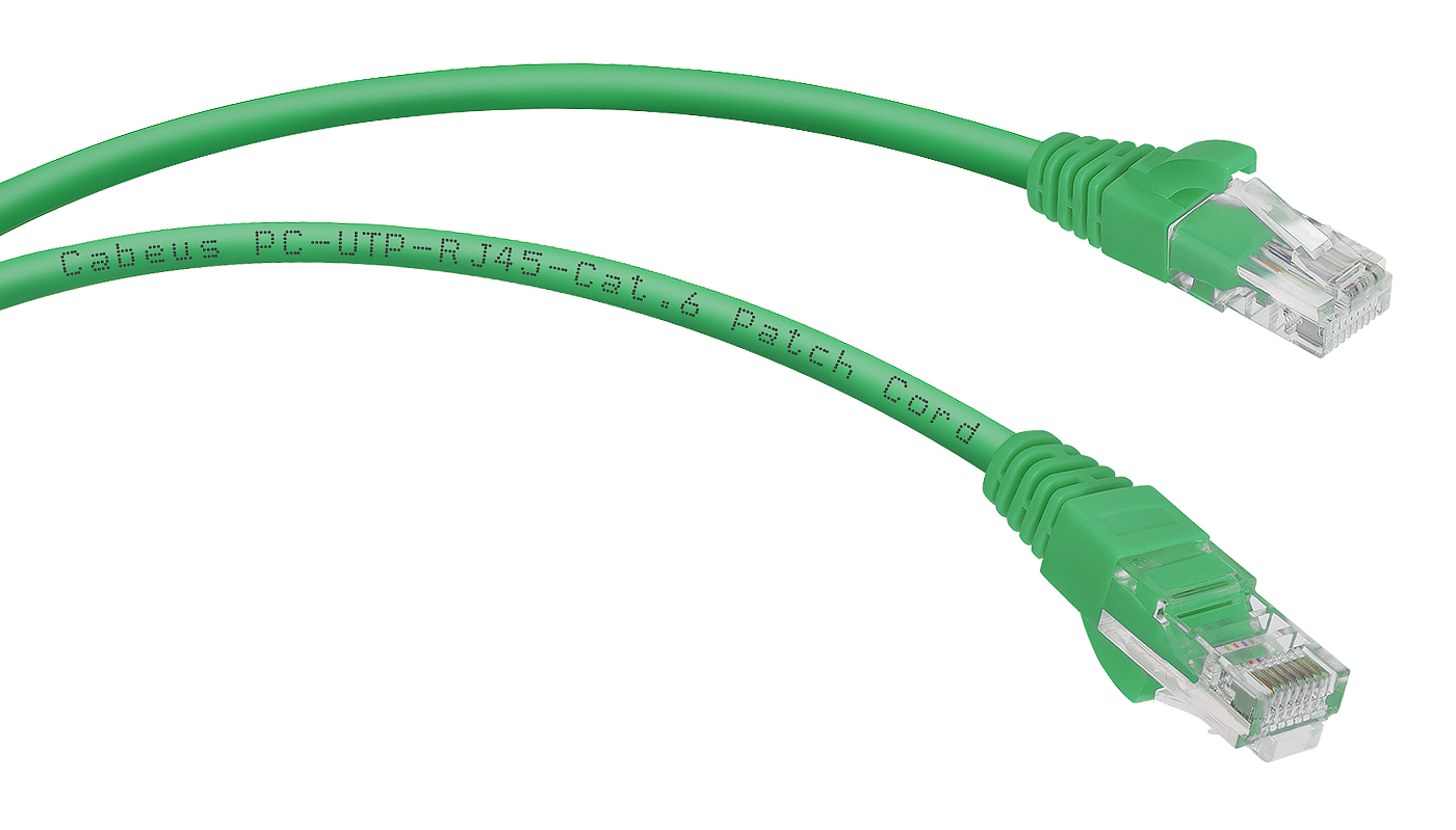 Cabeus PC-UTP-RJ45-Cat.6-GN Патч-корд UTP, категория 6, неэкранированный, зеленый Cabeus PC-UTP-RJ45-Cat.6-GN Патч-корд UTP, категория 6, неэкранированный, зеленый